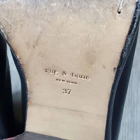Rag & Bone Black Booties Size 37 career formal office - Picture 7 of 8